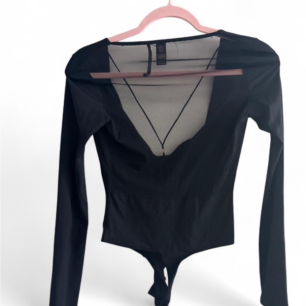 Victoria’s Secret Elegant Black Long Sleeve Bodysuit